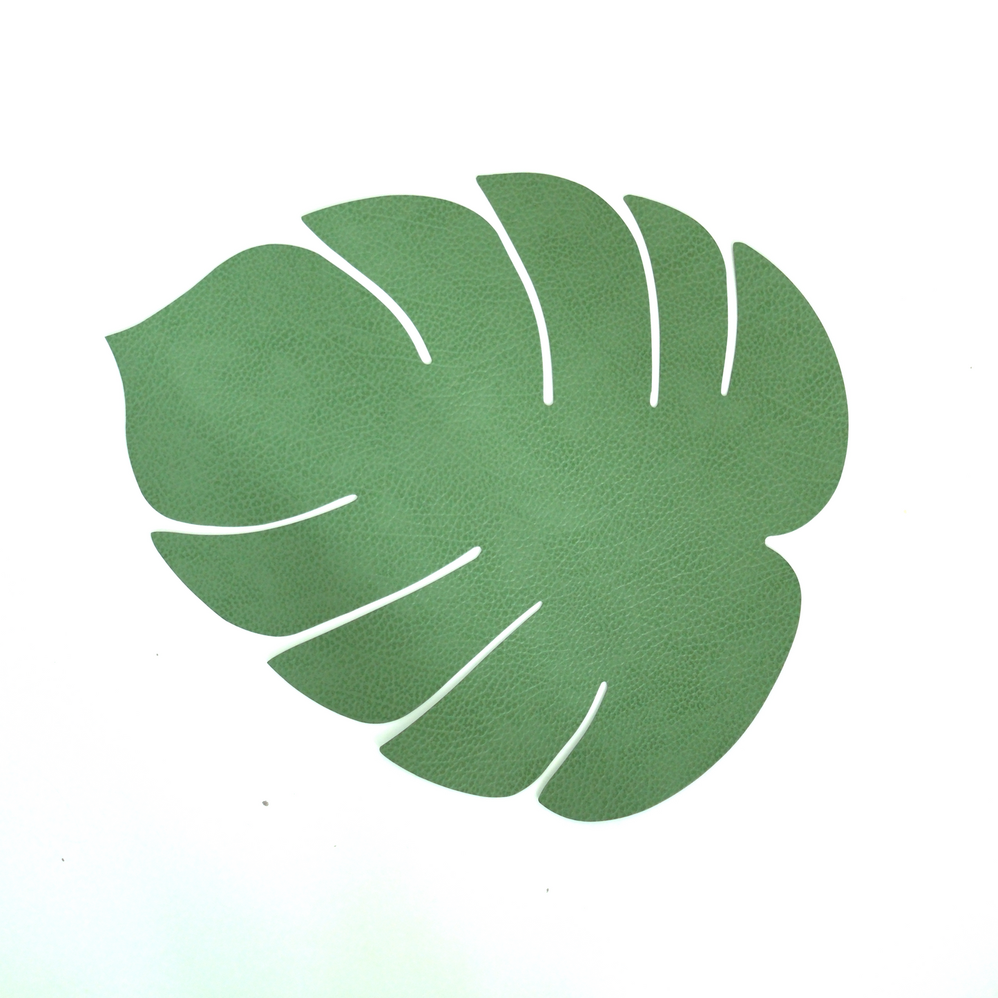 Recycled Leather Placemats sold in sets of 4 – Tropical Leaves for Sustainable Dining