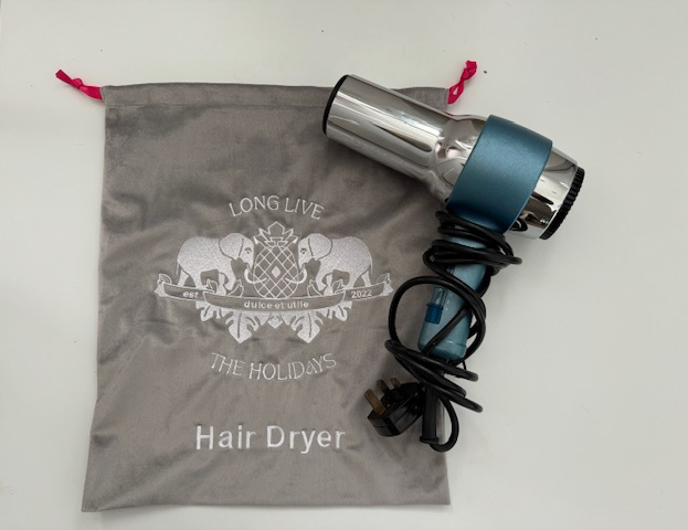 Hairdryer Storage Bag – "Long Live the Holidays"